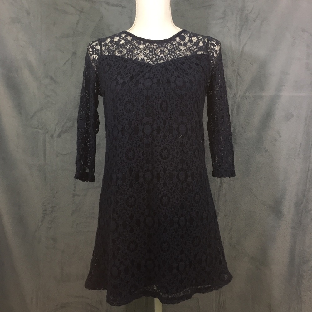 Monteau for Anthropologie lace shift dress